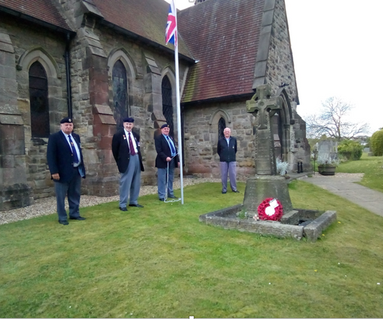 V.E. Day Commemoration Ceremony at Hawthorn Village Church 8th May 202